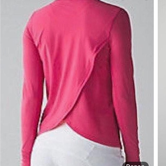 Lululemon Sun Shelter Long Sleeve Rash Guard Coral Size S - Picture 4 of 8